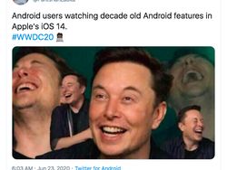 Meme Pengguna Android Tertawakan iOS 14