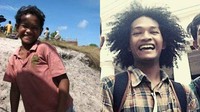 Yogi Nugraha atau Kucai kini tampil dengan rambut gimbalnya. Ia masih setia mengabdi di kampung halamannya. Foto: Istimewa