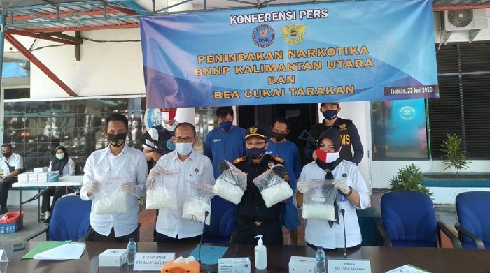 Penyelundupan sabu dari Malaysia digagalkan di perairan Tarakan (dok. Istimewa)