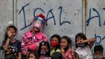 Potret Aku Badut Indonesia Siap Hibur Anak-anak Gratis
