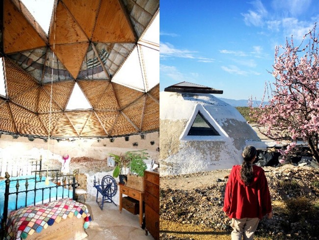 Laura Davies dan David Buchanan adalah pemilik dari rumah unik yang terletak di Almeria, Spanyol. Pasangan tersebut telah membangun rumah yang dinamai Earthship dari tahun 2007. Uniknya, rumahnya tersebut hanya mengandalkan daya dari sinar matahari dan air hujan, serta menggunakan material dari barang bekas untuk pembangunannya. Foto: dok. Laura Davies