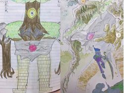 Keren! Ketika Sang Ayah Gambar Ulang Coretan Anaknya