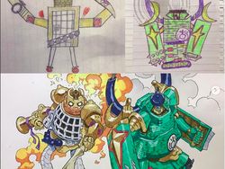 Keren! Ketika Sang Ayah Gambar Ulang Coretan Anaknya