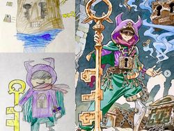 Keren! Ketika Sang Ayah Gambar Ulang Coretan Anaknya