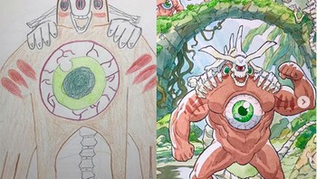 Lewat akun Instagramnya @thomasintokyo, ia membagikan hasil karya dirinya dan juga anaknya. Foto: Instagram/thomasintokyo