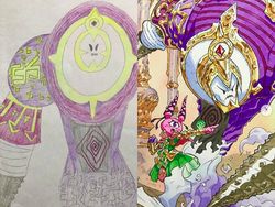 Keren! Ketika Sang Ayah Gambar Ulang Coretan Anaknya