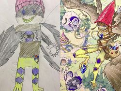 Keren! Ketika Sang Ayah Gambar Ulang Coretan Anaknya