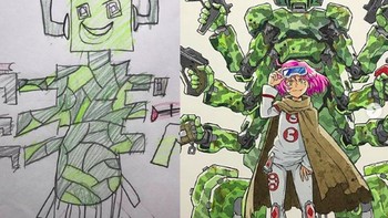 Namun Romain melarang anaknya menggambar dalam warna hitam. Foto: Instagram/thomasintokyo