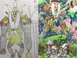 Keren! Ketika Sang Ayah Gambar Ulang Coretan Anaknya