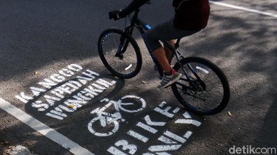 Begini Lho Jalur Sepeda di Pusat Kota Bandung