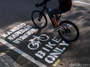 Begini Lho Jalur Sepeda di Pusat Kota Bandung