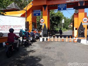 Ribuan Wisatawan Serbu Pantai Baron dan Kukup di Gunungkidul