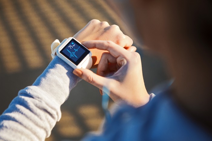 Checking Her Heart Rate
