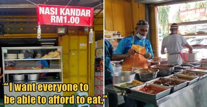 Penjual makanan dengan harga murah