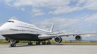 Istilah uang dapat membeli segalanya mungkin memang benar, setidaknya untuk urusan prestige dan kenyamanan saat terbang di udara. Hal itu pun dilakukan oleh seorang pebisnis tajir Timur Tengah yang mendekor ulang pesawat jet pribadi Boeing 747-8i miliknya (istimewa/Alberto Pinto)