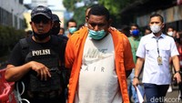 Anak buah John Kei dihadirkan dalam rekonstruksi di Mapolda Metro Jaya, Rabu (24/6/2020).
