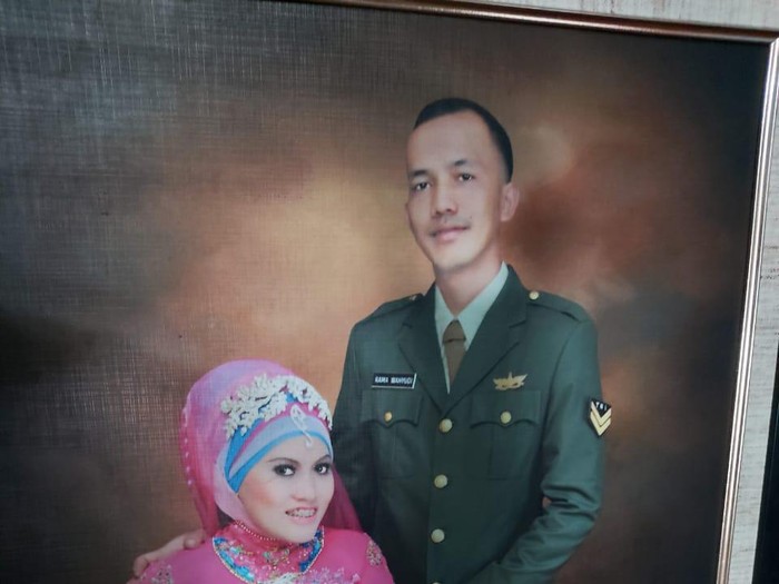 Suasa di rumah duka Serma Rama Wahyudi (Chaidir-detikcom)