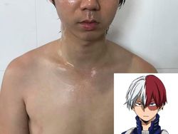 Kocak! Gaya Keramas Seniman Ini Tiru Gaya Rambut Anime