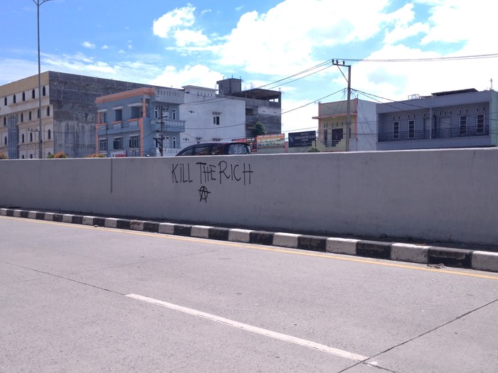 Coretan Kill the rich di Medan (Datuk Haris Molana-detikcom)