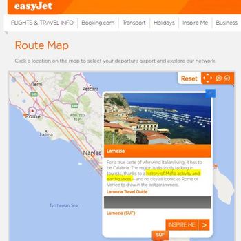 Screenshoot situs easyJet.
