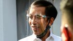 Jokowi Pakai Face Shield Saat Blusukan di Banyuwangi