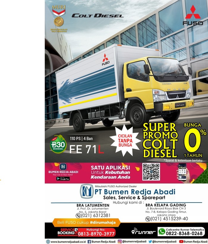 Mitsubishi Colt Diesel FE 71 Long