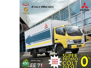 Cicilan Bunga 0% Setahun, Mitsubishi Colt Diesel Cocok buat Pebisnis