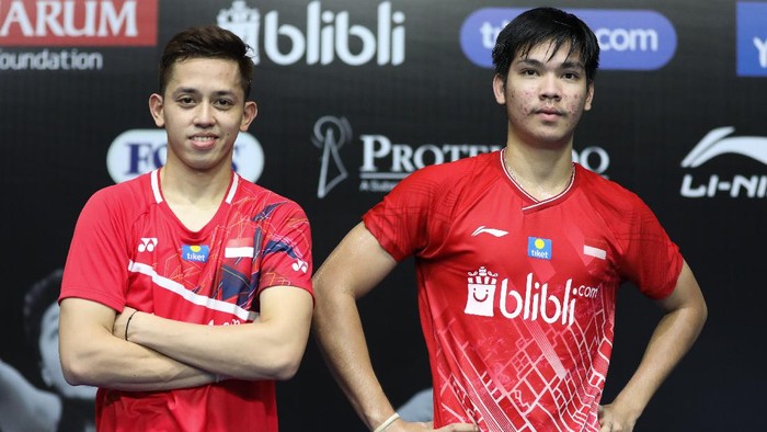 Muhammad Rian Ardianto di PBSI Home Tournament.
