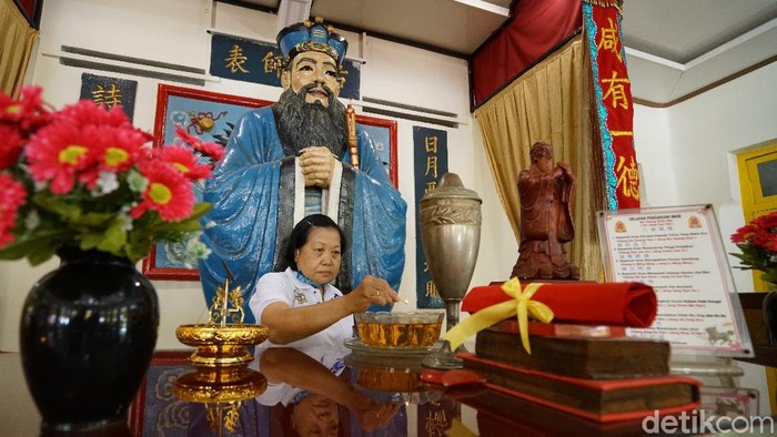 Ritual Duan Yang umat Khonghucu di Solo, Kamis (25/6/2020).