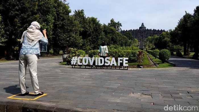 Pascaditutup imbas pandemi Corona, Candi Borobudur sudah kembali dibuka. Namun, pembukaan ini masih dalam uji coba.