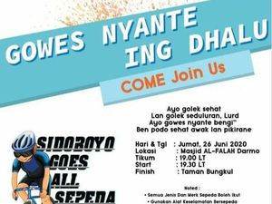 Polisi Cari Tahu Siapa Panitia Ajakan Gowes Nyante Ing Dhalu di Surabaya