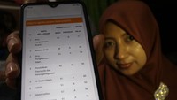 Aplikasi raport digital berbasis Nomor Induk Siswa Nasional (NISN) tersebut dapat diakses oleh orang tuan siswa tanpa harus mengambil raport ke sekola guna mengantisipasi penyebaran COVID-19. Antara Foto/Prasetia Fauzani.