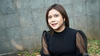 Brisia Jodie saat ditemui di kawasan Trans TV, Kapten Tendean, Jakarta Selatan pada Jumat (26/6). Pool/Palevi S/detikFoto.
