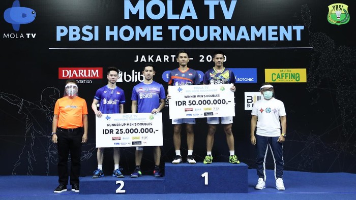 Fajar Alfian di PBSI Home Tournament