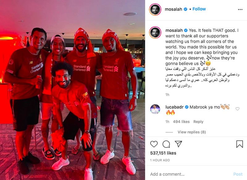 Instagram Liverpool Juara