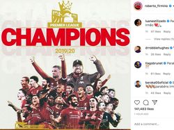 Mo Salah Cs Banggakan Gelar Liga Inggris di Instagram