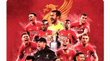 Para punggawa Liverpool pantas sangat berbangga. Foto: Twitter
