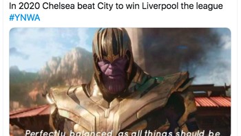 Jasa Chelsea pada Manchester City dan Liverpool sehingga bisa juara. Foto: Twitter