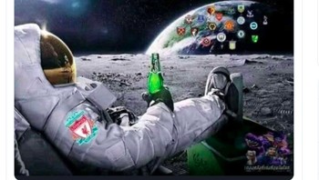 Astronaut pun ikut merayakan dari luar angkasa. Foto: Twitter