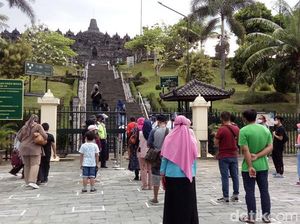 Pengunjung Candi Borobudur Dibatasi Hanya Sampai Pelataran