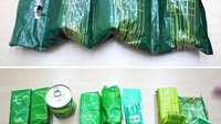 Berwarna hijau terang, ransum tentara dari negara Kazakhstan ini tampil menarik. Isinya tentu bergam mulai dari nasi, biskuit, ham kalengan, sup daging, hingga kopi. Foto: boredpanda