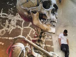 Ketika Bangunan Terbengkalai Disulap Dengan Seni Grafiti  3D