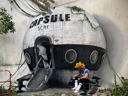 Ketika Bangunan Terbengkalai Disulap Dengan Seni Grafiti  3D