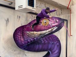 Ketika Bangunan Terbengkalai Disulap Dengan Seni Grafiti  3D