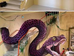 Ketika Bangunan Terbengkalai Disulap Dengan Seni Grafiti  3D