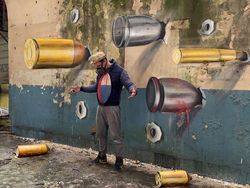 Ketika Bangunan Terbengkalai Disulap Dengan Seni Grafiti  3D