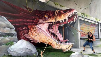 Seniman ini dikenal dengan julukan scat atau scaf oner asal Prancis. (Foto: Instagram/scaf_oner)