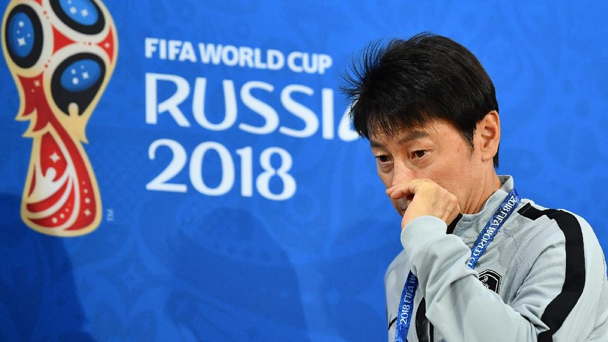 Shin Tae-yong saat tampil di Piala Dunia 2018 bersama Timnas Korea Selatan. (Foto: Getty Images/Hector Vivas)