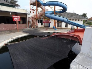 Fun Water Park di Bogor Mendadak Jadi Kolam Lele