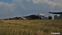 Diharapkan baling-baling ini tiba di lokasi pertanian angin Kostanay pada 27 Juni. Foto: Dok. Xinhua/Kalizhan Ospanov